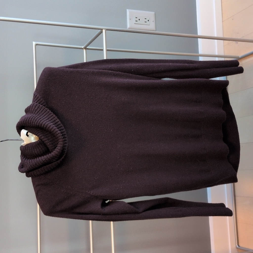Women's Maroon Turtleneck Sweater